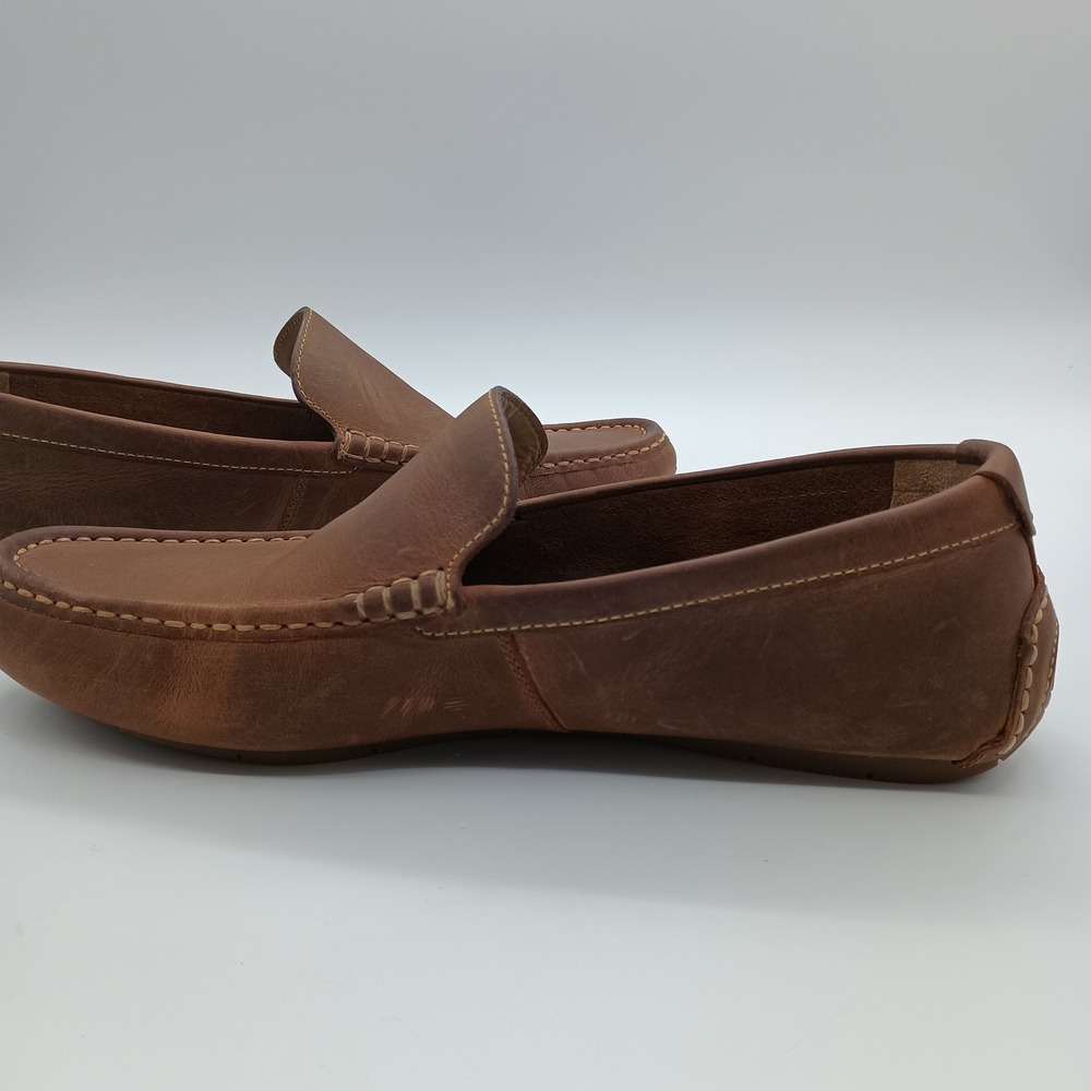 Cole Haan Gunnison Brown Leather Driver Loafers Mens 10M C11401 - Picture 8 of 11